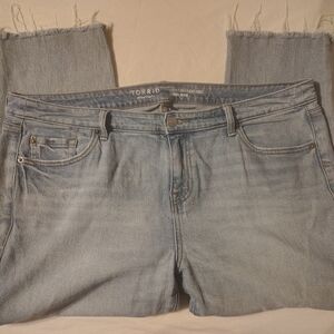 Torrid Perfect Boyfriend Raw Hem Ankle Jeans Size 18S NWOT